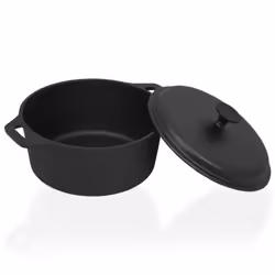 vidaXL Pot Cast Iron Pot Roaster Cooking Stock Gill Kitchen Camping Barbecue - Additional view 4