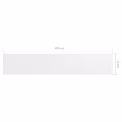 vidaXL Balcony Screen White 75x400 cm Oxford Fabric Privacy Screening Outdoor - Additional view 4