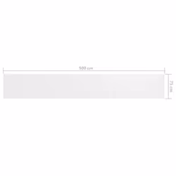 vidaXL Balcony Screen White 75x500 cm Oxford Fabric Privacy Screening Outdoor - Additional view 4