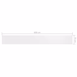 vidaXL Balcony Screen White 75x600 cm Oxford Fabric Privacy Screening Outdoor - Additional view 4