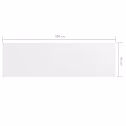 vidaXL Balcony Screen White 90x300 cm Oxford Fabric Privacy Screening Outdoor - Additional view 4