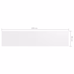 vidaXL Balcony Screen White 90x400 cm Oxford Fabric Privacy Screening Outdoor - Additional view 4