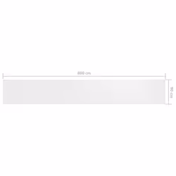 vidaXL Balcony Screen White 90x600 cm Oxford Fabric Privacy Screening Outdoor - Additional view 4