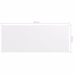 vidaXL Balcony Screen White 120x300 cm Oxford Fabric Privacy Screening Outdoor - Additional view 4