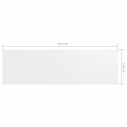 vidaXL Balcony Screen White 120x400 cm Oxford Fabric Privacy Screening Outdoor - Additional view 4