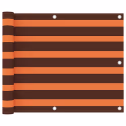 vidaXL Balcony Screen Orange and Brown 75x300 cm Oxford Fabric Outdoor Privacy