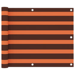 vidaXL Balcony Screen Orange and Brown 75x300 cm Oxford Fabric Outdoor Privacy