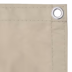 vidaXL Balcony Screen Beige 120x300 cm Oxford Fabric Garden Sunshade Windbreak - Additional view 2