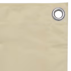 vidaXL Balcony Screen Cream 120x600 cm Oxford Fabric Fence Privacy Screening