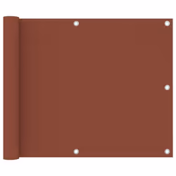 vidaXL Balcony Screen Terracotta 75x300 cm Oxford Fabric Fence Garden Privacy