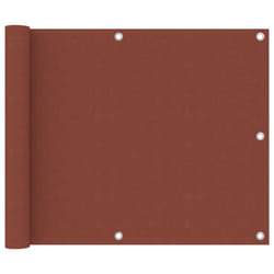 vidaXL Balcony Screen Terracotta 75x300 cm Oxford Fabric Fence Garden Privacy