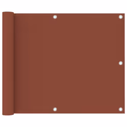 vidaXL Balcony Screen Terracotta 75x500 cm Oxford Fabric Fence Garden Privacy