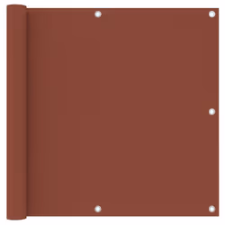 vidaXL Balcony Screen Terracotta 90x300 cm Oxford Fabric Fence Garden Privacy