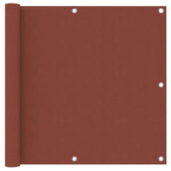 vidaXL Balcony Screen Terracotta 90x300 cm Oxford Fabric Fence Garden Privacy