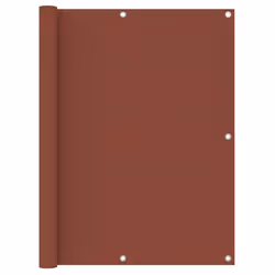 vidaXL Balcony Screen Terracotta 120x500 cm Oxford Fabric Protective Privacy