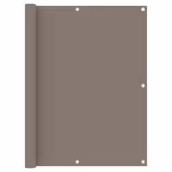 vidaXL Balcony Screen Taupe 120x300 cm Oxford Fabric Fence Privacy Screening