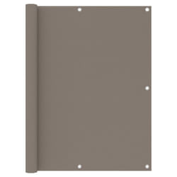vidaXL Balcony Screen Taupe 120x300 cm Oxford Fabric Fence Privacy Screening