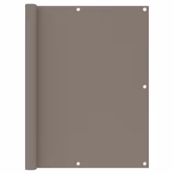 vidaXL Balcony Screen Taupe 120x500 cm Oxford Fabric Fence Privacy Screening