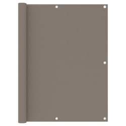 vidaXL Balcony Screen Taupe 120x500 cm Oxford Fabric Fence Privacy Screening