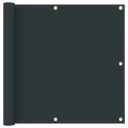 vidaXL Balcony Screen Dark Green 90x400 cm Oxford Fabric Privacy Screening