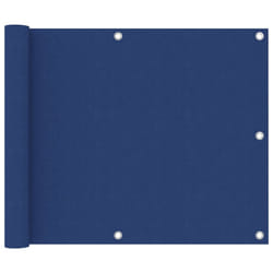 vidaXL Balcony Screen Blue 75x600 cm Oxford Fabric Protective Privacy Fence