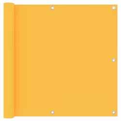vidaXL Balcony Screen Yellow 90x300 cm Oxford Fabric Outdoor Privacy Fence