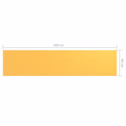 vidaXL Balcony Screen Yellow 90x400 cm Oxford Fabric Outdoor Privacy Fence - Additional view 4