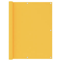 vidaXL Balcony Screen Yellow 120x300 cm Oxford Fabric Outdoor Privacy Fence