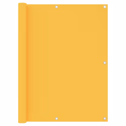 vidaXL Balcony Screen Yellow 120x400 cm Oxford Fabric Outdoor Privacy Fence