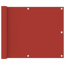 vidaXL Balcony Screen Red 75x600 cm Oxford Fabric Protective Privacy Fence