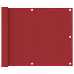 vidaXL Balcony Screen Red 75x600 cm Oxford Fabric Protective Privacy Fence