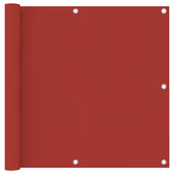 vidaXL Balcony Screen Red 90x500 cm Oxford Fabric Protective Privacy Fence