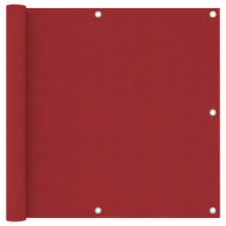 vidaXL Balcony Screen Red 90x500 cm Oxford Fabric Protective Privacy Fence