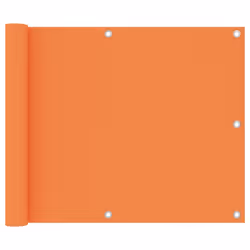 vidaXL Balcony Screen Orange 75x500 cm Oxford Fabric Protective Privacy Fence