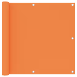 vidaXL Balcony Screen Orange 90x500 cm Oxford Fabric Protective Privacy Fence