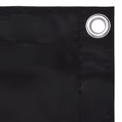 vidaXL Balcony Screen Black 120x600 cm Oxford Fabric Privacy Protective Fence