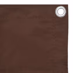 vidaXL Balcony Screen Brown 90x500 cm Oxford Fabric Garden Privacy Sunshade - Additional view 2