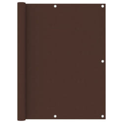 vidaXL Balcony Screen Brown 120x500 cm Oxford Fabric Garden Privacy Sunshade