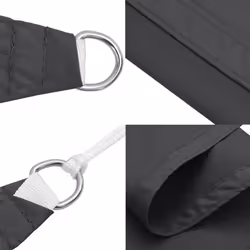 vidaXL Sunshade Sail Oxford Fabric Square 5x5 m Anthracite Balcony Sunscreen - Additional view 6