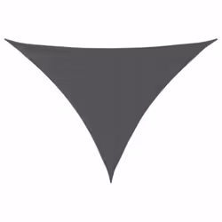 vidaXL Sunshade Sail Oxford Fabric Triangular 3.5x3.5x4.9 m Anthracite Canopy