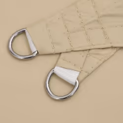 vidaXL Sunshade Sail Oxford Fabric Square 2.5x2.5 m Beige Sunscreen Shade - Additional view 4