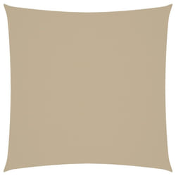 vidaXL Sunshade Sail Oxford Fabric Square 3x3 m Beige Patio Sunscreen Canopy