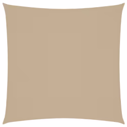 vidaXL Sunshade Sail Oxford Fabric Square 4x4 m Beige Sunscreen Patio Shade