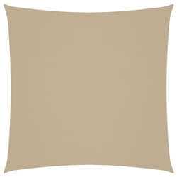 vidaXL Sunshade Sail Oxford Fabric Square 4x4 m Beige Sunscreen Patio Shade