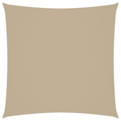vidaXL Sunshade Sail Oxford Fabric Square 7x7 m Beige Sunscreen Patio Shade