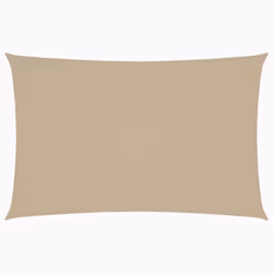 vidaXL Sunshade Sail Oxford Fabric Rectangular 2x4.5 m Beige Sunscreen Patio