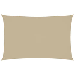 vidaXL Sunshade Sail Oxford Fabric Rectangular 2x5 m Beige Sunscreen Patio