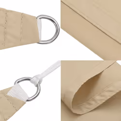 vidaXL Sunshade Sail Oxford Fabric Rectangular 3x4 m Beige Patio Sunscreen - Additional view 5