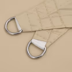 vidaXL Sunshade Sail Oxford Fabric Triangular 2.5x2.5x3.5 m Beige Sunscreen
