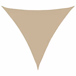 vidaXL Sunshade Sail Oxford Fabric Triangular 3x3x3 m Beige Sunscreen Canopy